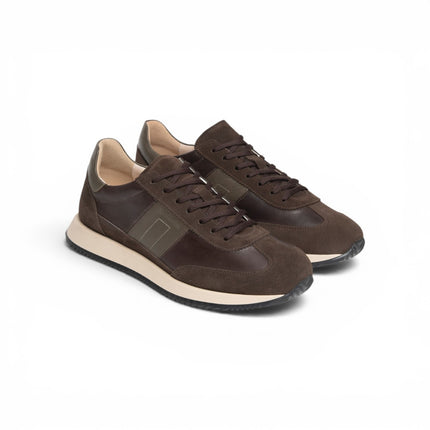 Nero Giardini Sneakers Bassa Uomo in Pelle e Camoscio Moro I601321U MORO 300 Nero Giardini 