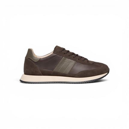 Nero Giardini Sneakers Bassa Uomo in Pelle e Camoscio Moro I601321U MORO 300 Nero Giardini 
