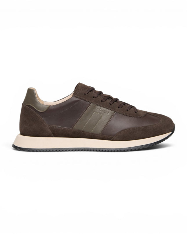 Nero Giardini Sneakers Bassa Uomo in Pelle e Camoscio Moro I601321U MORO 300 Nero Giardini 