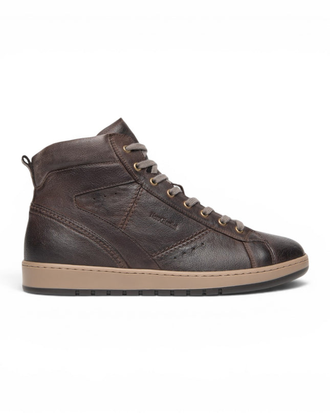 Sneakers Alta Uomo in Pelle Moro | Nero Giardini I601340U MORO 300 Nero Giardini 
