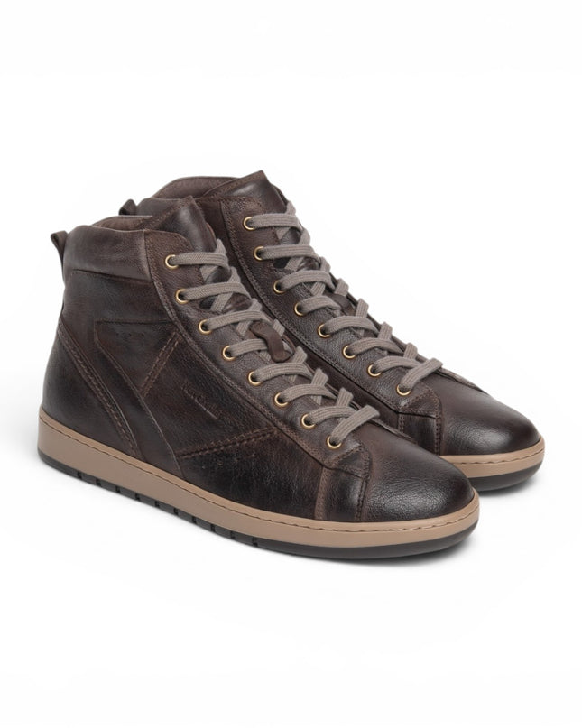 Sneakers Alta Uomo in Pelle Moro | Nero Giardini I601340U MORO 300 Nero Giardini 