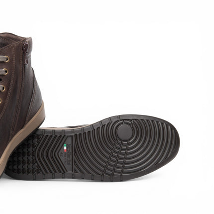 Sneakers Alta Uomo in Pelle Moro | Nero Giardini I601340U MORO 300 Nero Giardini 