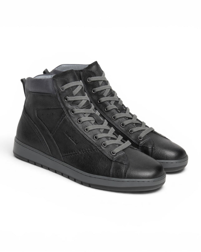 Sneakers Alta Uomo in Pelle Nera | Nero Giardini I601340U NERO 100 Nero Giardini 