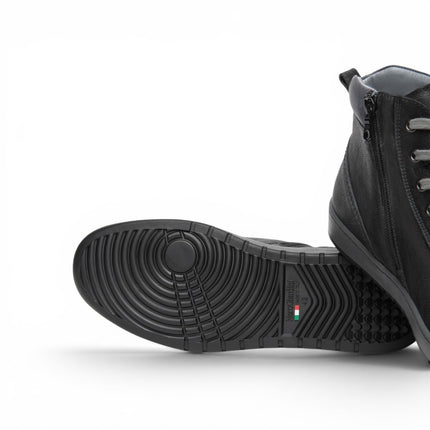 Sneakers Alta Uomo in Pelle Nera | Nero Giardini I601340U NERO 100 Nero Giardini 