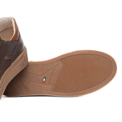 Nero Giardini Sneakers Bassa da Uomo con Lacci e Zip in Pelle Marrone I601350U MORO 300 Nero Giardini 