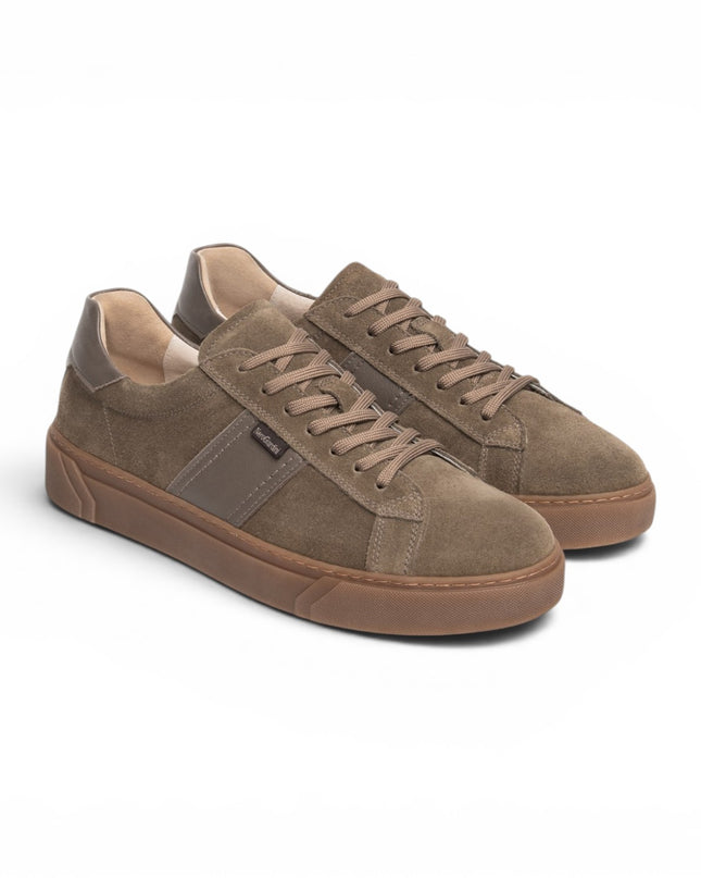 Nero Giardini Sneakers Bassa Uomo in Camoscio Fango I601360U FANGO 311 Nero Giardini 