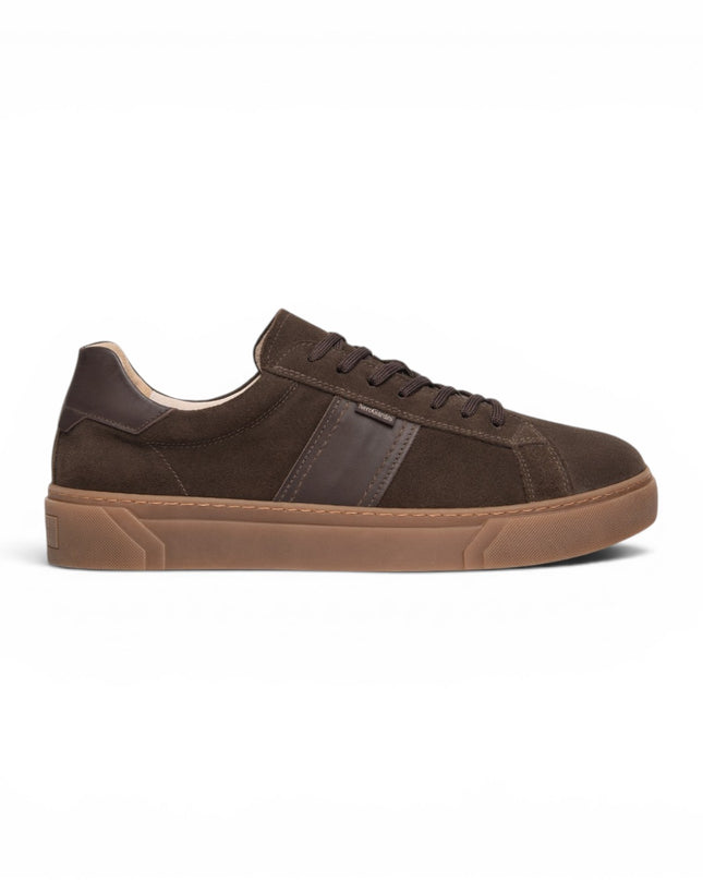 Nero Giardini Sneakers Bassa Uomo in Camoscio Testa di Moro I601360U MORO 300 Nero Giardini 