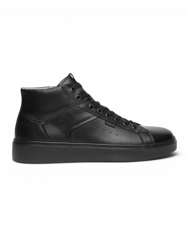 Sneakers Alta Uomo in Pelle Nera | Nero Giardini I601372U NERO 100 Nero Giardini 