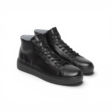 Sneakers Alta Uomo in Pelle Nera | Nero Giardini I601372U NERO 100 Nero Giardini 
