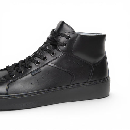 Sneakers Alta Uomo in Pelle Nera | Nero Giardini I601372U NERO 100 Nero Giardini 