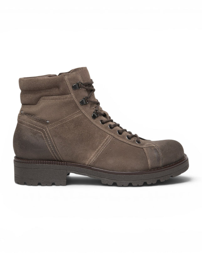 Nero Giardini Anfibio Uomo in Camoscio Talpa con Lacci e Zip I601402U TALPA 501 Nero Giardini 