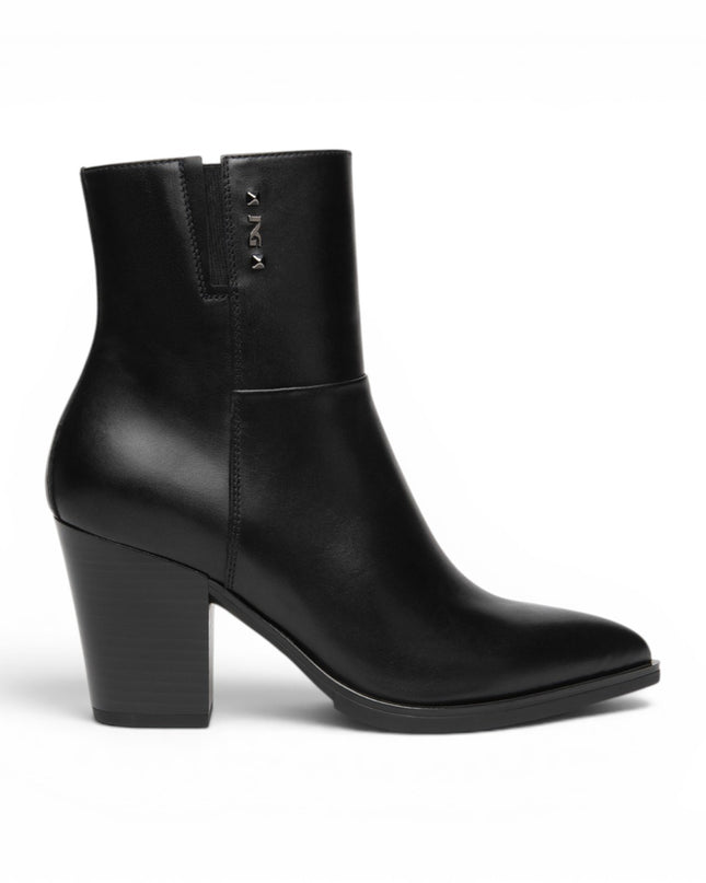 Sivaletto Texano Donna con Tacco Alto in Pelle Nera | Nero Giardini I617140D NERO 100 Nero Giardini 