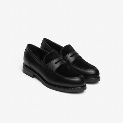 Nero Giardini Mocassini College Donna in Pelle e Cavallino Nero I617162D NERO 100 Nero Giardini 