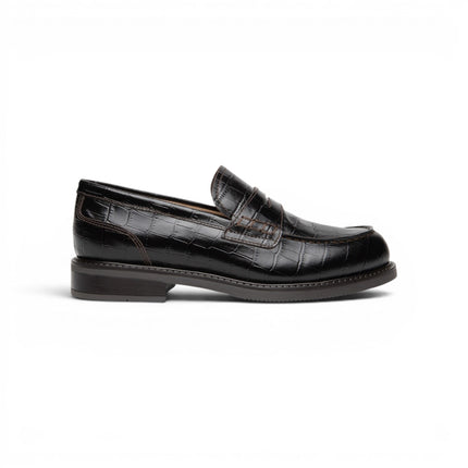 Mocassini College Donna in Pelle Moro Stampa Cocco | Nero Giardini I617165D MORO 300 Nero Giardini 