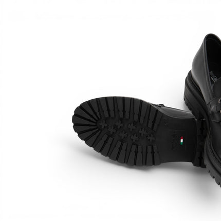 Nero Giadini Mocassini Donna con Morsetto in Pelle Nera I617174D NERO 100 Nero Giardini 