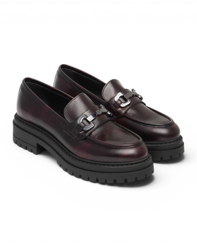 Mocassini Donna con Morsetto in Pelle Bordo | Nero Giadini I617175D BORDO 613 Nero Giardini 