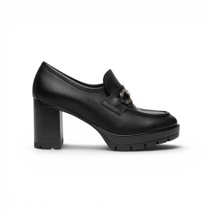 Mocassino Donna con Tacco Alto e Plateau in Pelle Nera | Nero Giardini I617180D NERO 100 Nero Giardini 