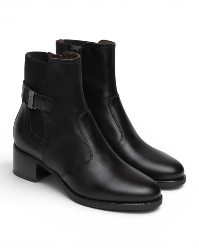 Stivaletto Donna con Tacco Medio in Pelle Nero | Nero Giardini I617213D NERO 100 Nero Giardini 