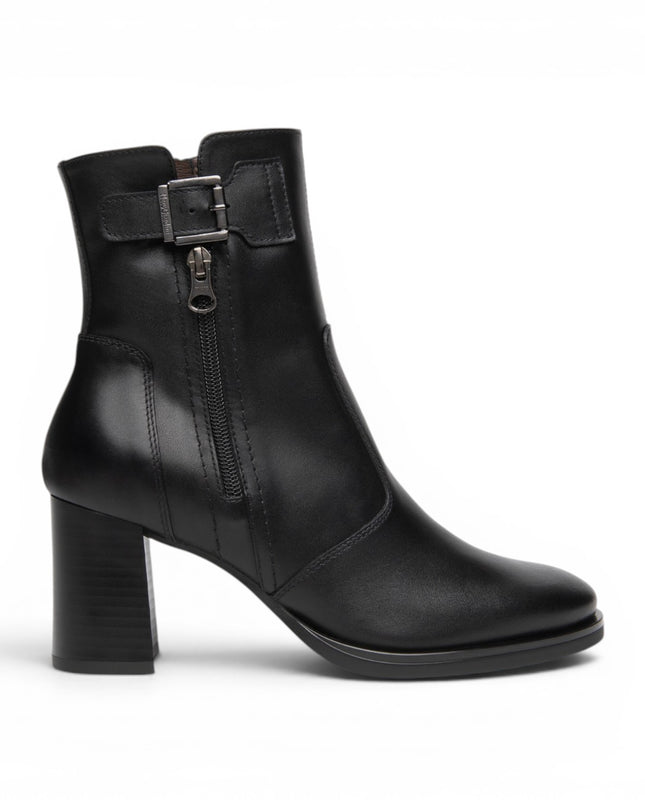 Stivaletto Tronchetti Donna con tacco Alto in Pelle Nera | NeroGiardini I617230D NERO 100 Nero Giardini 