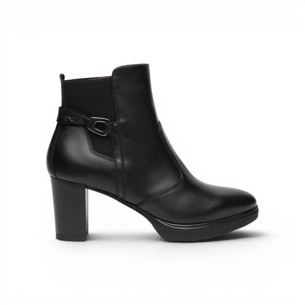Stivaletti Tronchetti Donna con Tacco e Plateau in Pelle Nera | NeroGiardini I617260D NERO 100 Nero Giardini 