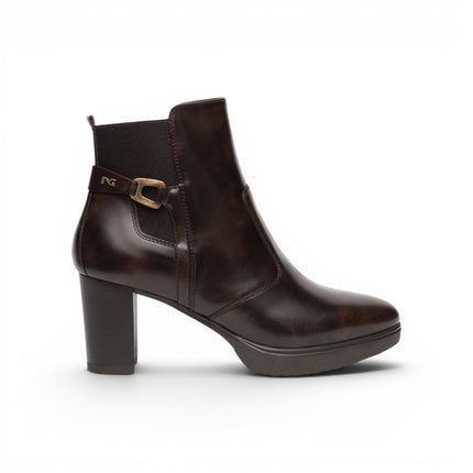 Stivaletti con Plateau Donna in Pelle Testa di Moro | Nero Giardini I617261D CAFFE 301 Nero Giardini 