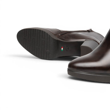 Stivaletti Tronchetti Donna con Tacco e Plateau in Pelle Caffe Marrone | NeroGiardini I617264D CAFFE 301 Nero Giardini 