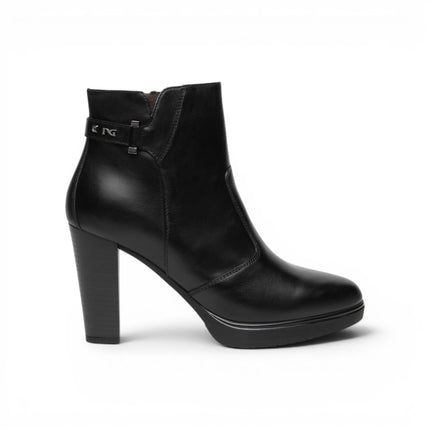 Stivaletti Tronchetti Donna con Tacco Alto e Plateau in PelleNera | NeroGiardini I617270D NERO 100 Nero Giardini 
