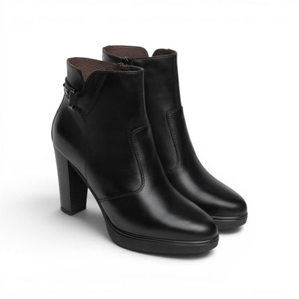 Stivaletti Tronchetti Donna con Tacco Alto e Plateau in PelleNera | NeroGiardini I617270D NERO 100 Nero Giardini 