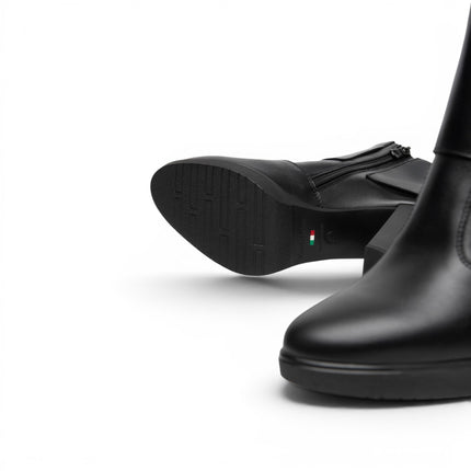 Stivaletti Donna con Risvolto Tacco Alto e Plateau in Pelle Nera | NeroGiardini I617273D NERO 100 Nero Giardini 