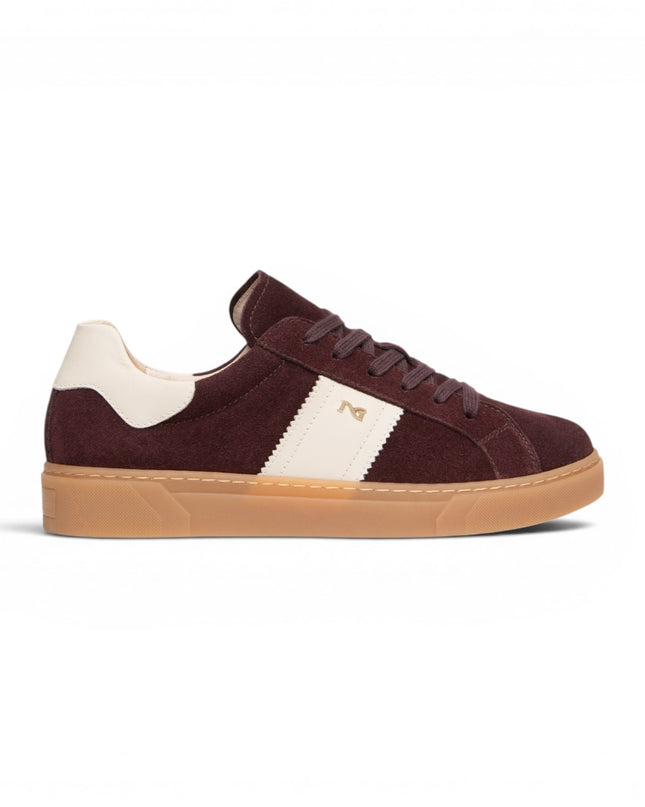 Nero Giardini Sneakers Bassa Donna in Camoscio Bicolore Bordo I617421D BORDO 613 Nero Giardini 