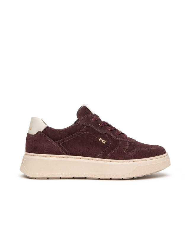 Nero Giardini Sneakers Bassa Donna in Camoscio Bordeaux I617472D BORDO 613 Nero Giardini 