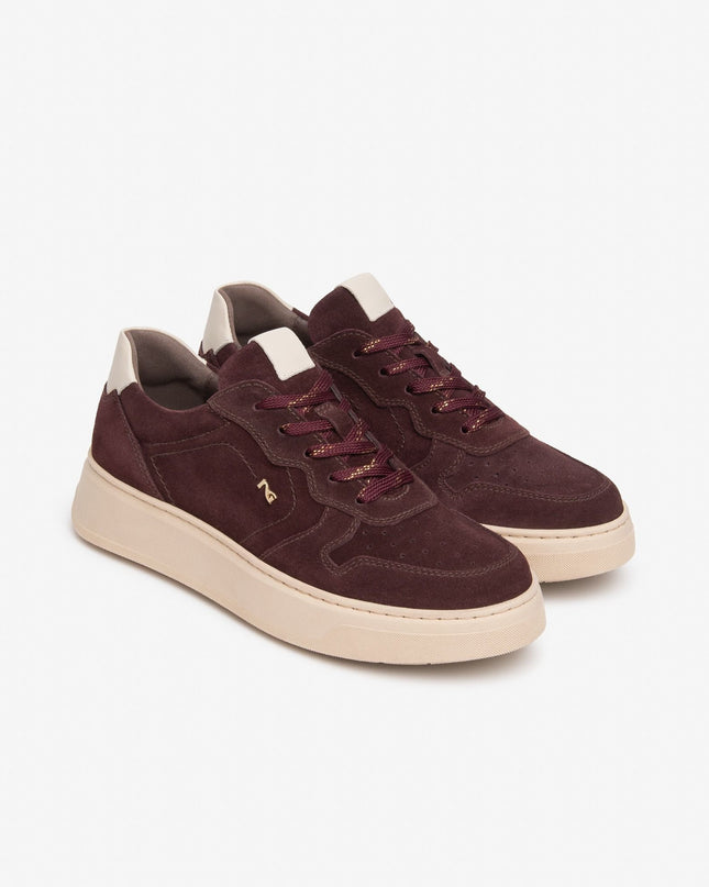 Nero Giardini Sneakers Bassa Donna in Camoscio Bordeaux I617472D BORDO 613 Nero Giardini 