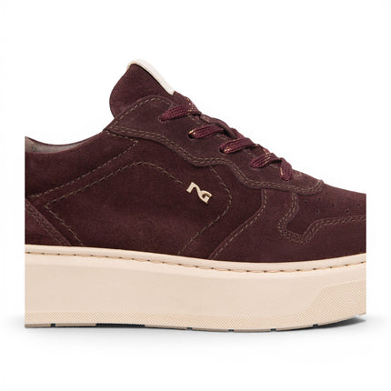 Nero Giardini Sneakers Bassa Donna in Camoscio Bordeaux I617472D BORDO 613 Nero Giardini 