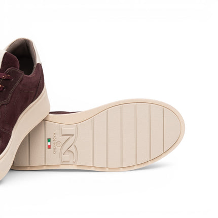 Nero Giardini Sneakers Bassa Donna in Camoscio Bordeaux I617472D BORDO 613 Nero Giardini 