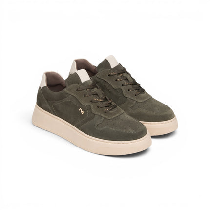 Nero Giardini Sneakers Bassa Donna in Camoscio Verde Bosco I617472D BOSCO 503 Nero Giardini 