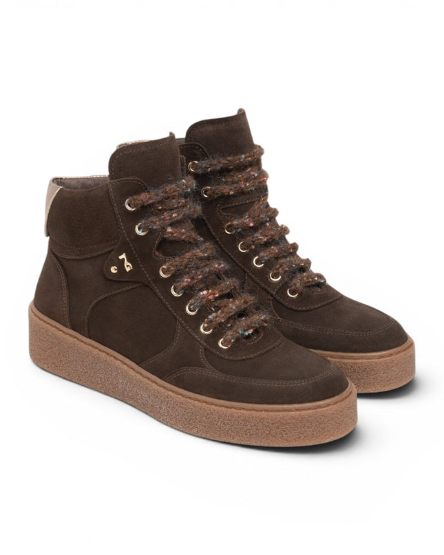 Sneakers Alta da Donna in Camoscio Moro | Nero Giardini I617522D MORO 300 Nero Giardini 