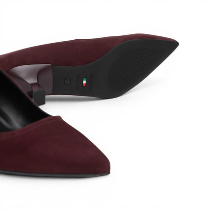Decollete Basso Kitten Rocchetta Kitten in Camoscio Bordeaux | NeroGiardini I617621DE BORDO 613 Nero Giardini 