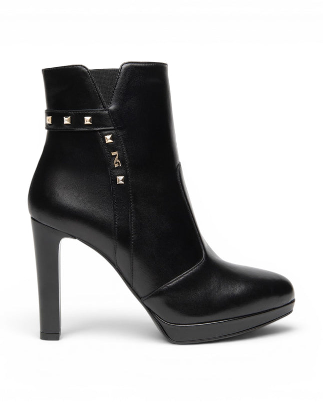 Stivaletti Donna Tacco Alto e Plateau in Pelle Nera | Nero Giardini I617810DE NERO 100 Nero Giardini 