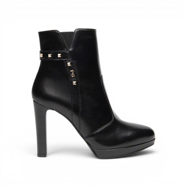 Stivaletti Donna Tacco Alto e Plateau in Pelle Nera | Nero Giardini I617810DE NERO 100 Nero Giardini 
