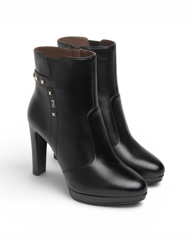 Stivaletti Donna Tacco Alto e Plateau in Pelle Nera | Nero Giardini I617810DE NERO 100 Nero Giardini 