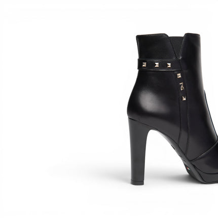 Stivaletti Donna Tacco Alto e Plateau in Pelle Nera | Nero Giardini I617810DE NERO 100 Nero Giardini 