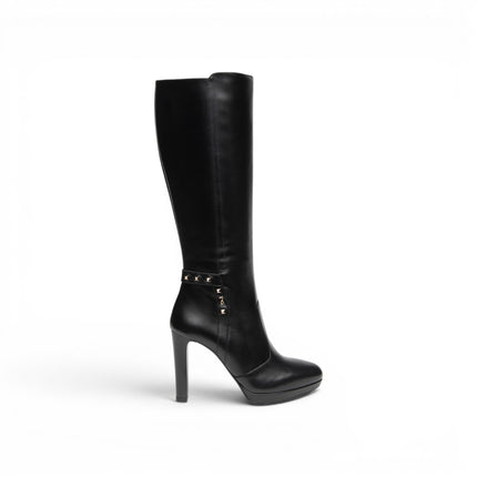 Stivali Donna Tacco Alto e Plateau in Pelle Nera | Nero Giardini I617811DE NERO 100 Nero Giardini 