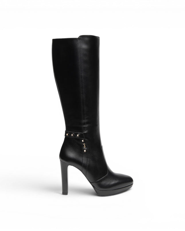 Stivali Donna Tacco Alto e Plateau in Pelle Nera | Nero Giardini I617811DE NERO 100 Nero Giardini 