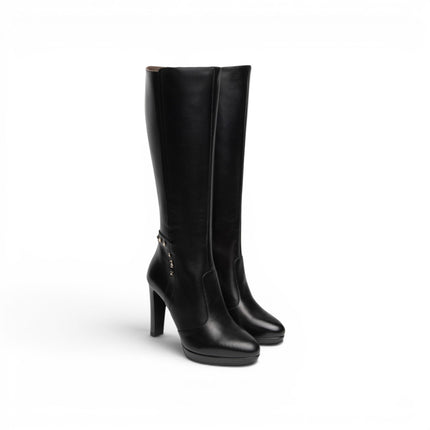 Stivali Donna Tacco Alto e Plateau in Pelle Nera | Nero Giardini I617811DE NERO 100 Nero Giardini 