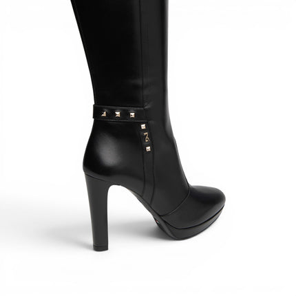 Stivali Donna Tacco Alto e Plateau in Pelle Nera | Nero Giardini I617811DE NERO 100 Nero Giardini 