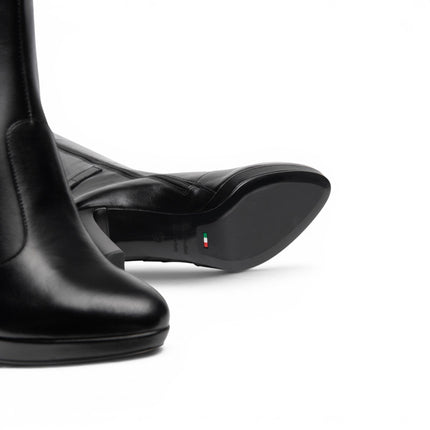 Stivali Donna Tacco Alto e Plateau in Pelle Nera | Nero Giardini I617811DE NERO 100 Nero Giardini 