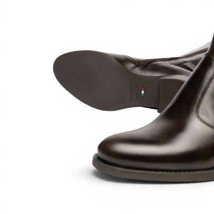 Stivali Donna con Tacco ed Elastico al Polpaccio in Pelle Marrone Caffe | Nero Giardini I617901D CAFFE 301 Nero Giardini 