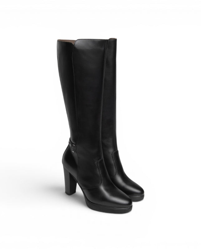 Stivali Donna con Tacco Alto e Plateau in Pelle Nera | NeroGiardini I617950D NERO 100 Nero Giardini 