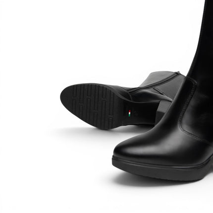 Stivali Donna con Tacco Alto e Plateau in Pelle Nera | NeroGiardini I617950D NERO 100 Nero Giardini 