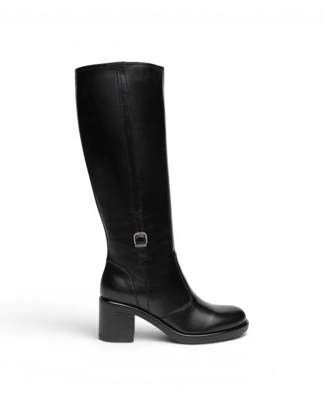 Stivali Donna con Tacco in Pelle Nera | Nero Giardini I617990D NERO 100 Nero Giardini 